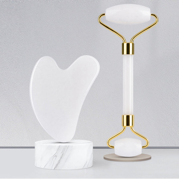 Massage Face Roller Natural Rose Quartz