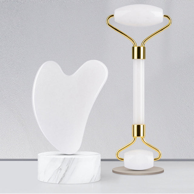 Massage Face Roller Natural Rose Quartz