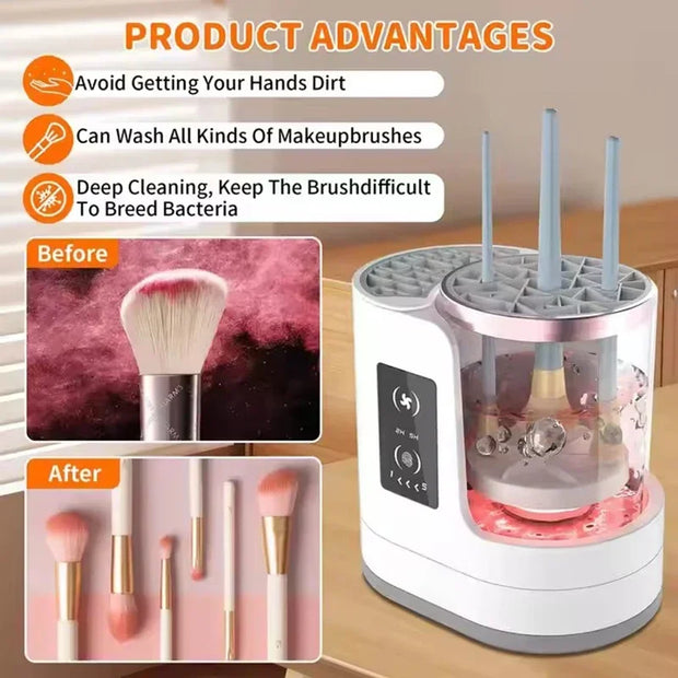 3-IN-1 Electric Makeup Brush Cleaner